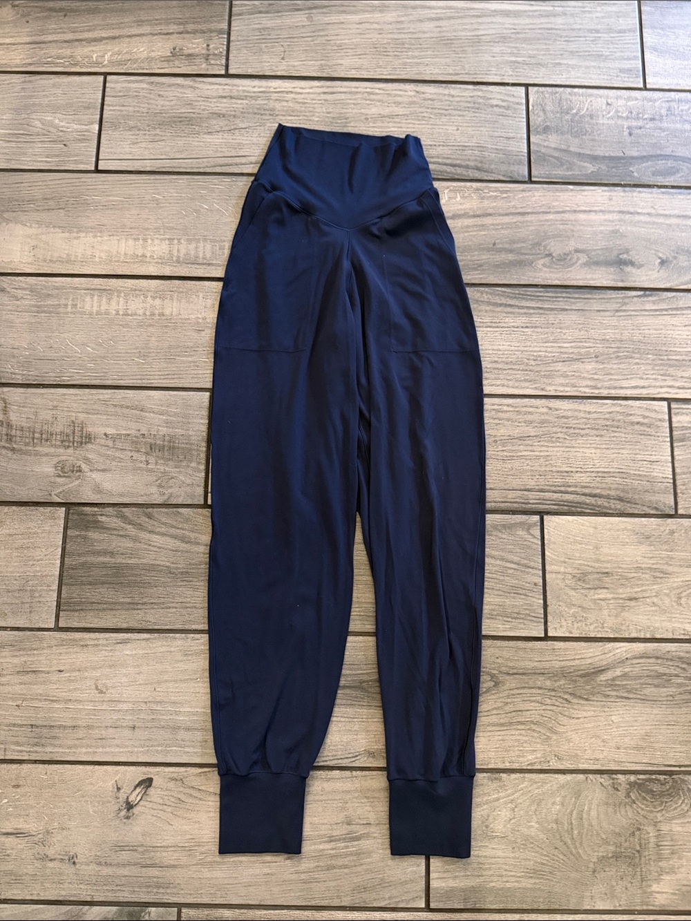 aerie Navy High-Waist Jogger Pants
